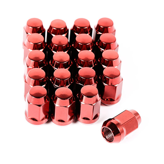 RUGGED RIDGE | 16715.24 | Wheel Lug Nut, Set Of 20, Red, 1/2-20 Red