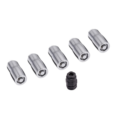 RUGGED RIDGE | 16715.31 | Wheel Lock Nut Set, 5 Nuts With Key, Chrome, M14-1.5