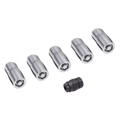 RUGGED RIDGE | 16715.31 | Wheel Lock Nut Set, 5 Nuts With Key, Chrome, M14-1.5