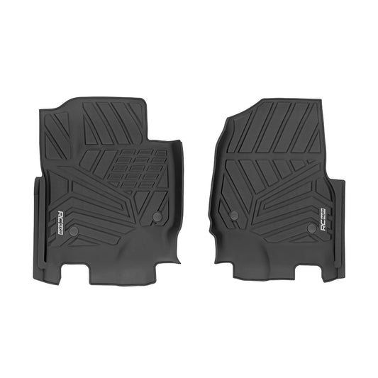 ROUGH COUNTRY Flex-Fit Floor Mats | Front | Ford F-250/F-350 Super Duty 2WD/4WD (2017-2026) | FF-5171