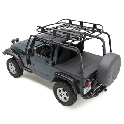 Smittybilt SRC Roof Basket Universal 50 in. W x 70 in. L For Use w/SRC Roof Racks Black I 17185