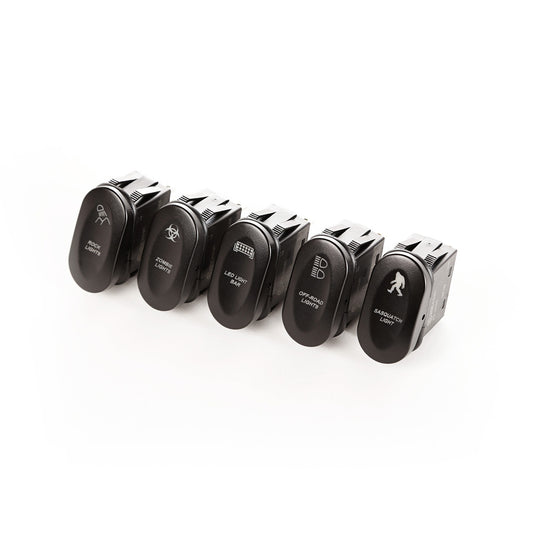 RUGGED RIDGE | 17235.12 | Etched 2-Position Rocker Switch, Set Of 5