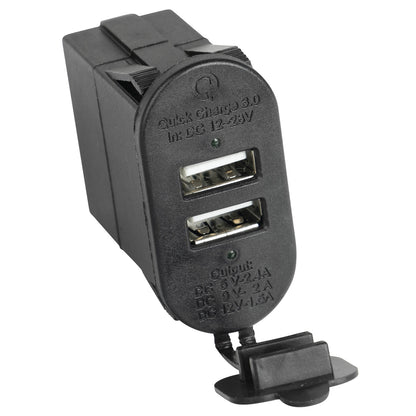 RUGGED RIDGE | 17235.16 | Dual Usb Port With Qi Capabilities 3.0