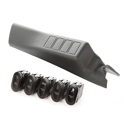 RUGGED RIDGE | 17235.71 | Etched A-Pillar 4 Switch Pod Kit Lhd 11-18 Jk