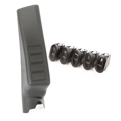 RUGGED RIDGE | 17235.71 | Etched A-Pillar 4 Switch Pod Kit Lhd 11-18 Jk