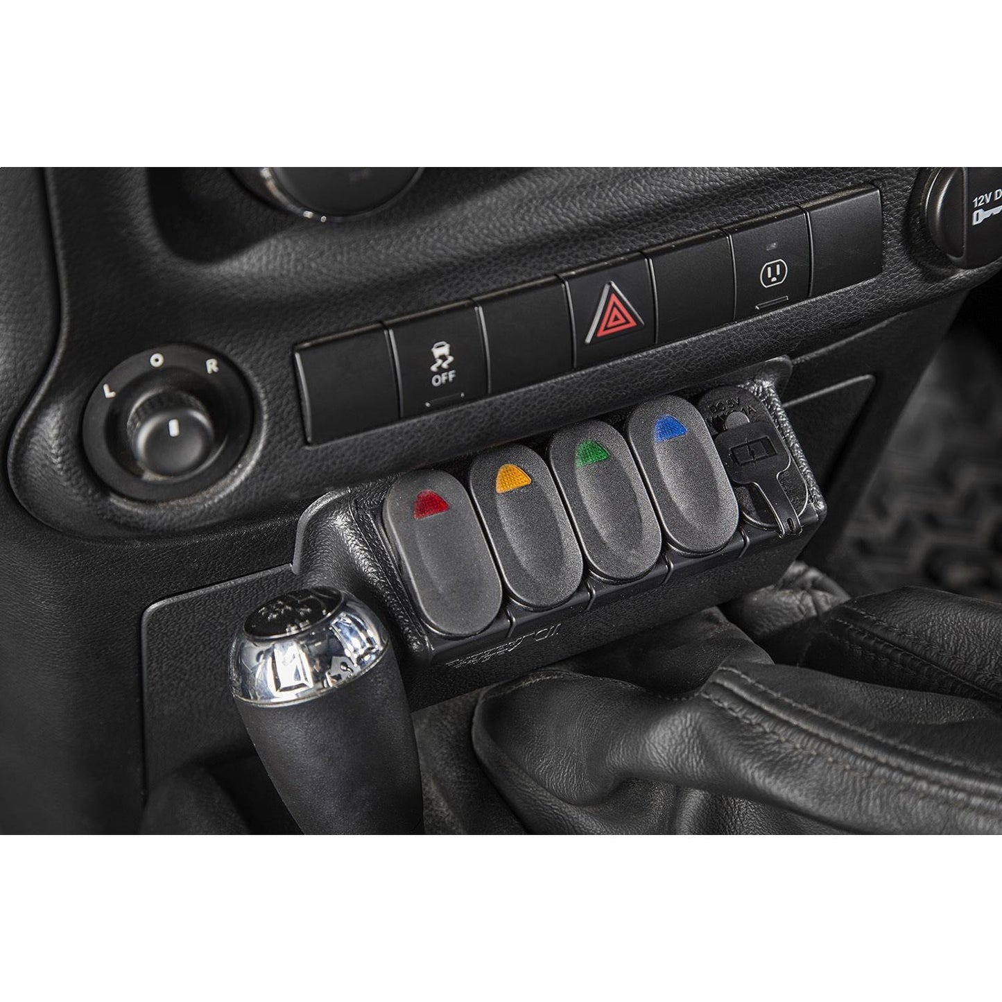 RUGGED RIDGE | 17235.84 | Lower Switch Panel Kit, 11-18 Jeep Wrangler Jk/Jku