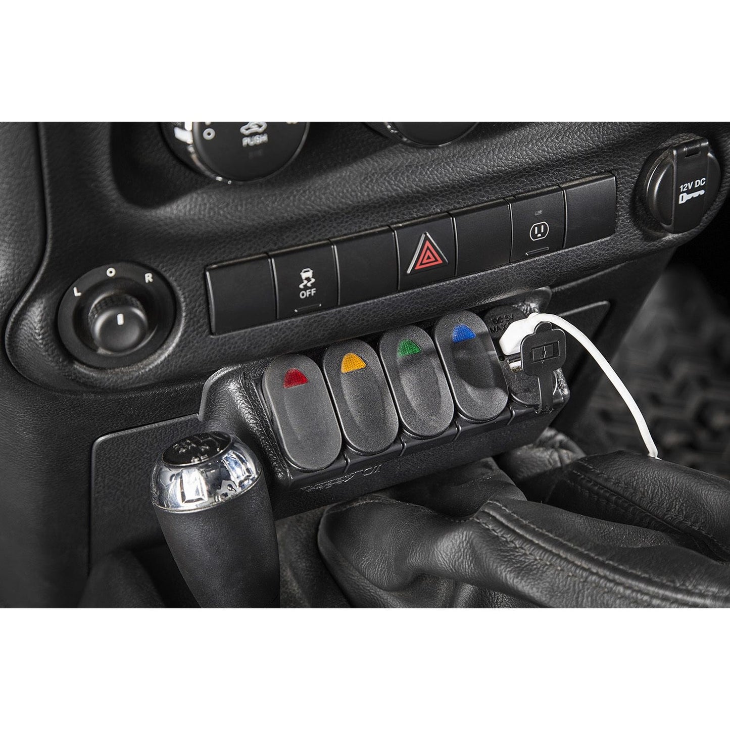 RUGGED RIDGE | 17235.84 | Lower Switch Panel Kit, 11-18 Jeep Wrangler Jk/Jku