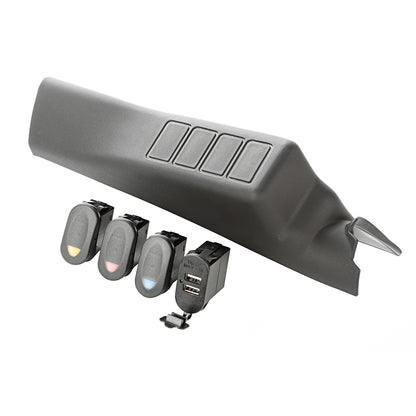 RUGGED RIDGE | 17235.98 | A-Pillar Pod Kit, 3 Switch, Usb; 11-17 Jk/Jku