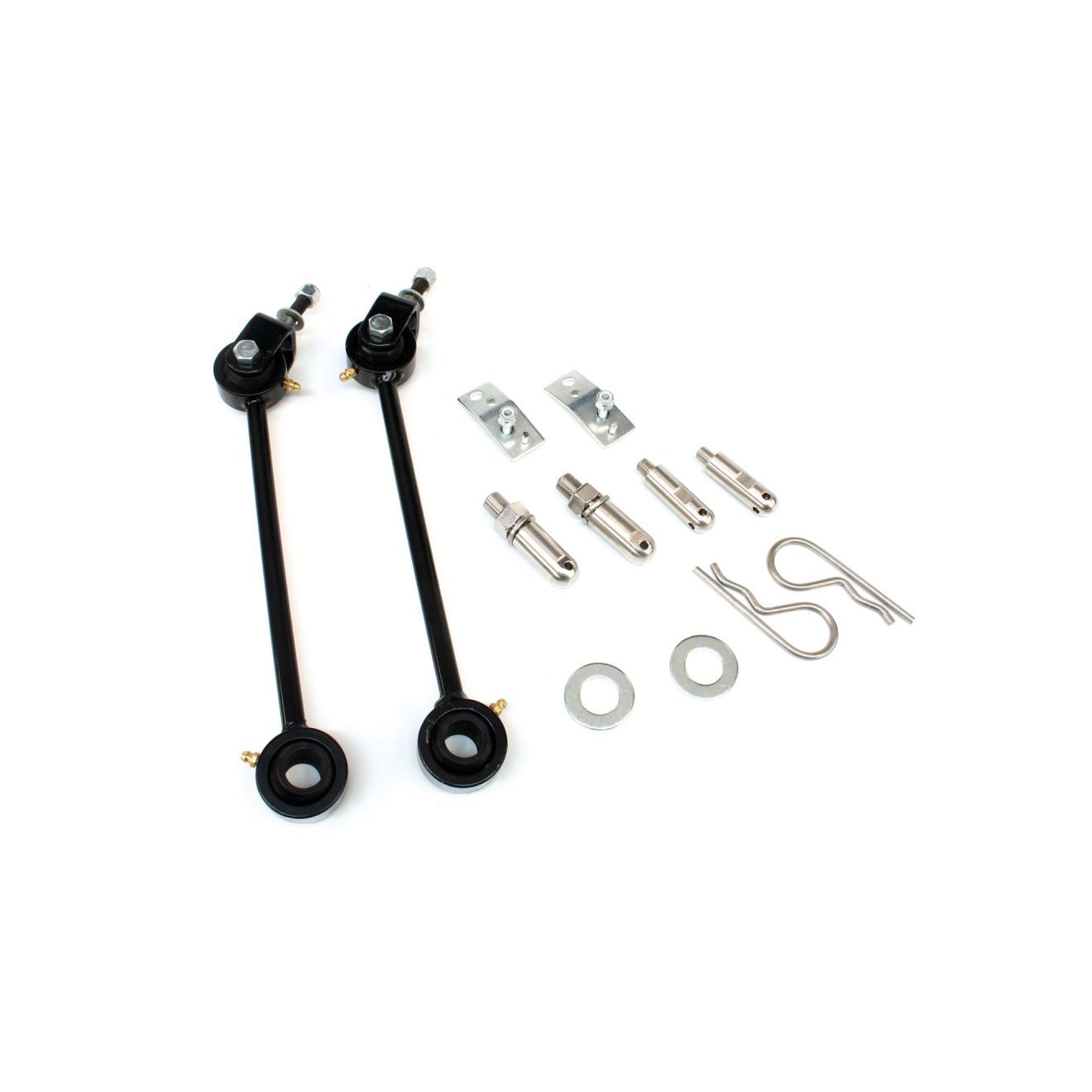 TeraFlex | 97-06 Jeep Wrangler TJ 10 Inch Front Sway Bar Quick Disconnect Kit 3-6 Inch Lift Skin Pack TeraFlex | 1743010