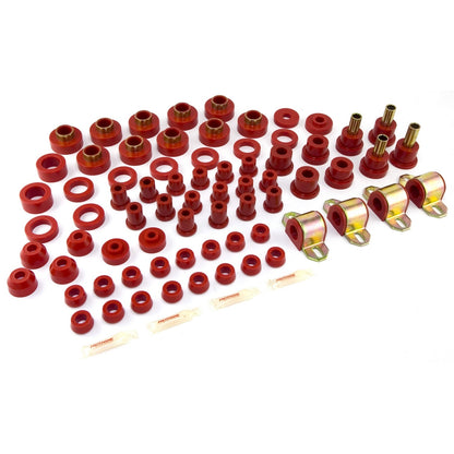 RUGGED RIDGE | 18350.03 | Polyurethane Bushing Kit, Red, 80-86 Jeep Cj Models