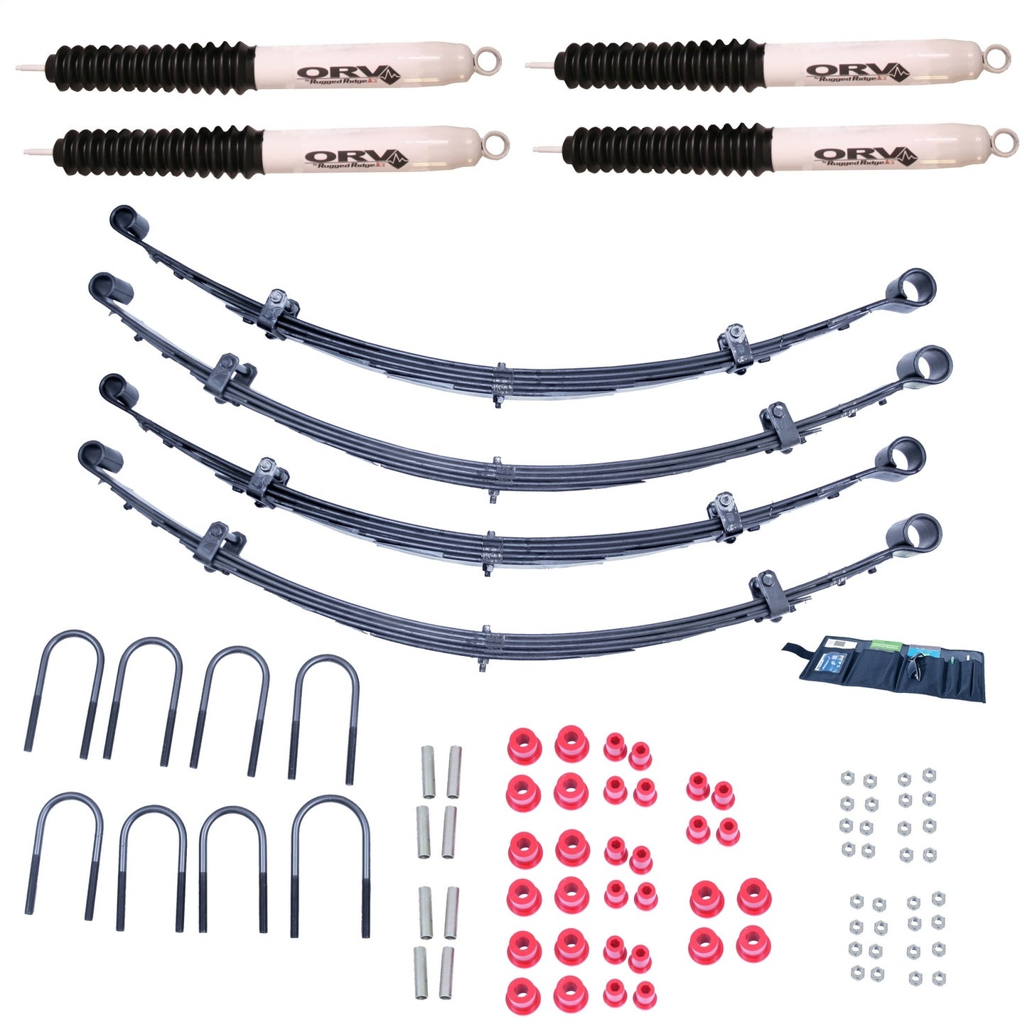 RUGGED RIDGE | 18415.08 | 76-86 Wrangler Lift Kit,Orv,2 Inch With Shocks