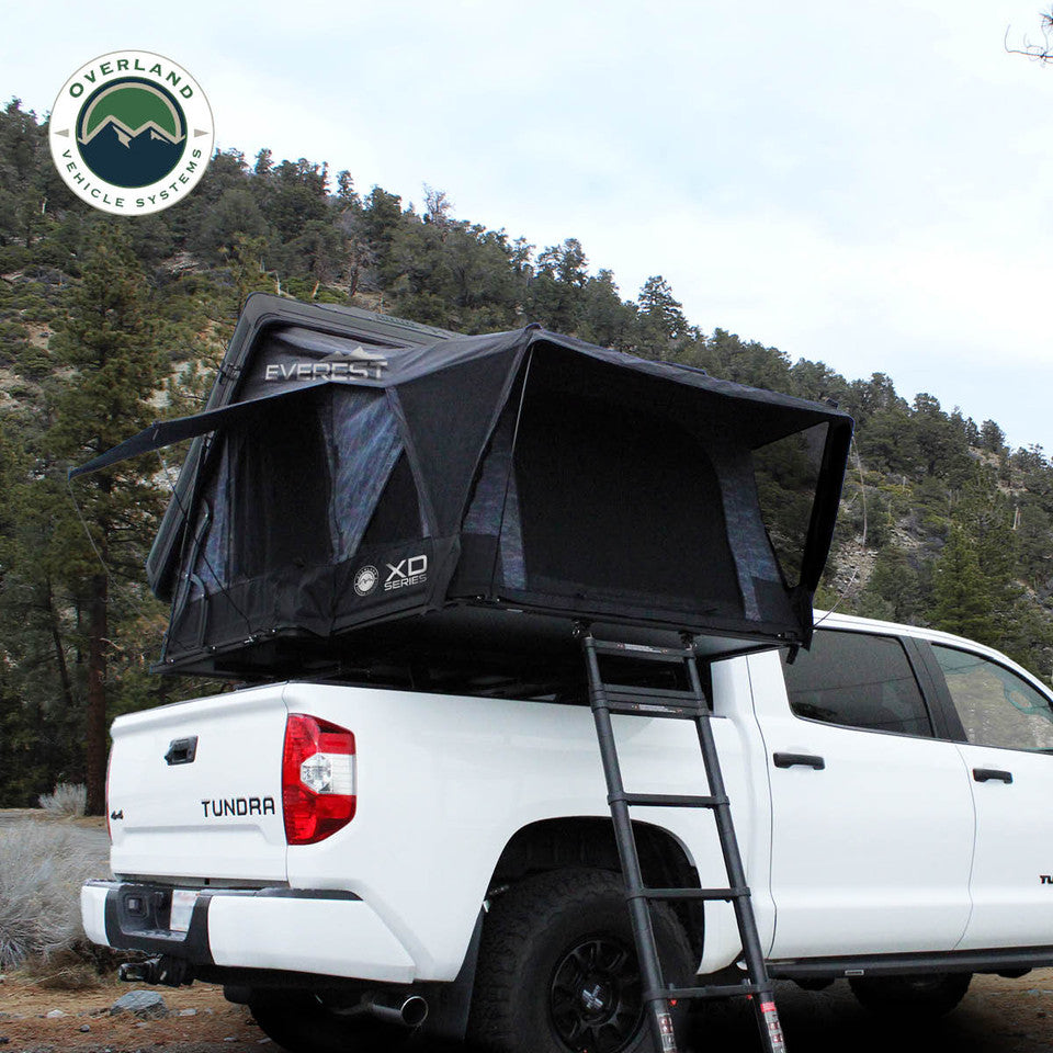 Overland Vehicle Systems XD Everest Cantilever Aluminum Roof Top Tent - Grey Body & Black Rainfly 18489902