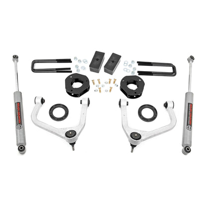 Rough Country Strut Spacers w/N3 Rear Shocks 3.5 Inch Lift Kit I 22630