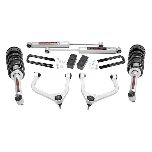 ROUGH COUNTRY 3.5 Inch Lift Kit | N3 Struts | GMC Sierra 1500 2WD/4WD (2019-2025 & Classic) | 22631