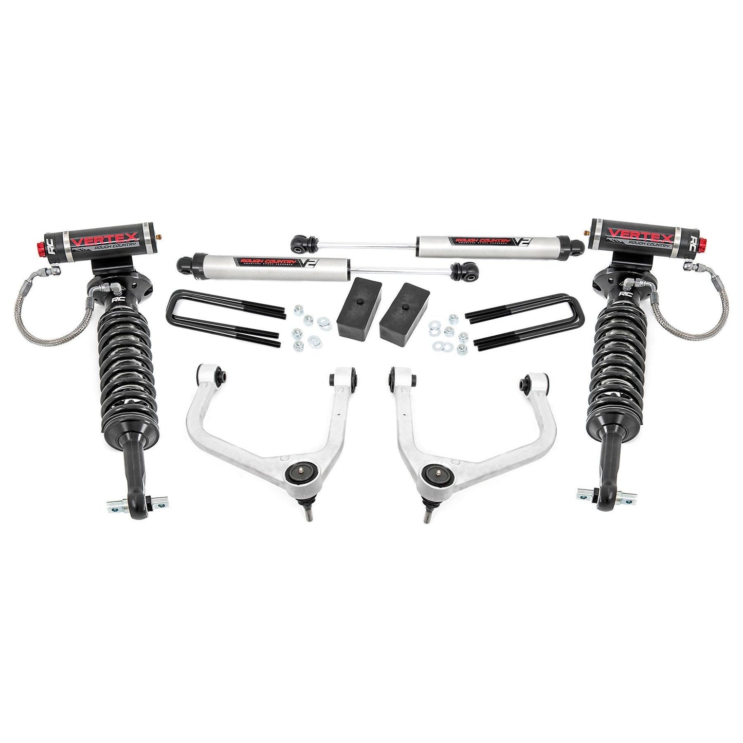 Rough Country Vertex Coilovers w/V2 Rear Shocks 3.5 Inch Lift Kit I 22657