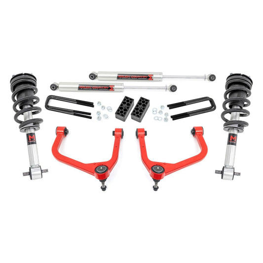 Rough Country Vertex Coilovers w/V2 Rear Shocks 3.5 Inch Lift Kit I 28257RED