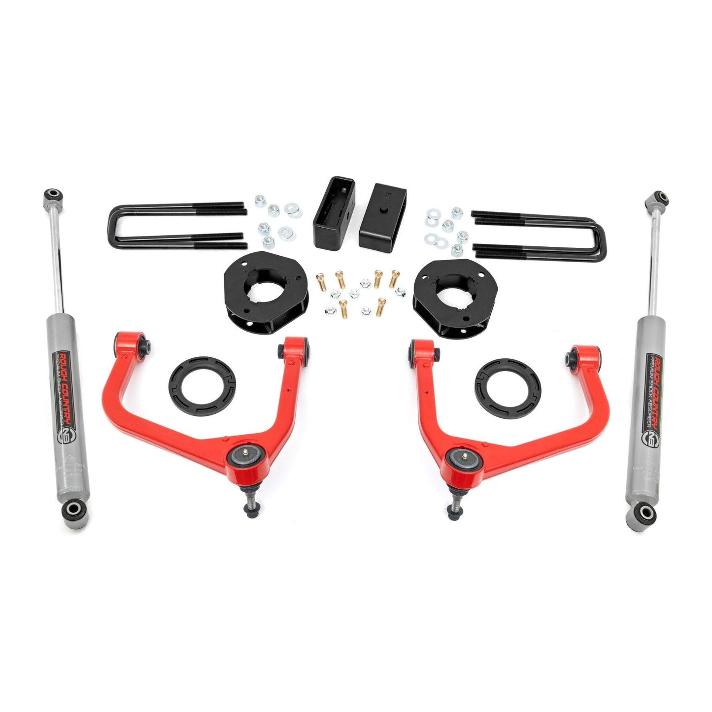 Rough Country M1 Struts w/M1 Rear Shocks 3.5 Inch Lift Kit I 28840