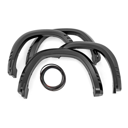 ROUGH COUNTRY Pocket Fender Flares | PAF Silver | Ram 1500 2WD/4WD (2019-2024) | F-D319201-PAF