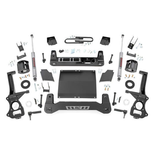 ROUGH COUNTRY 6 Inch Lift Kit | Mono Leaf Rear | Diesel | GMC Sierra 1500 2WD/4WD (25-26) | 26631D_A