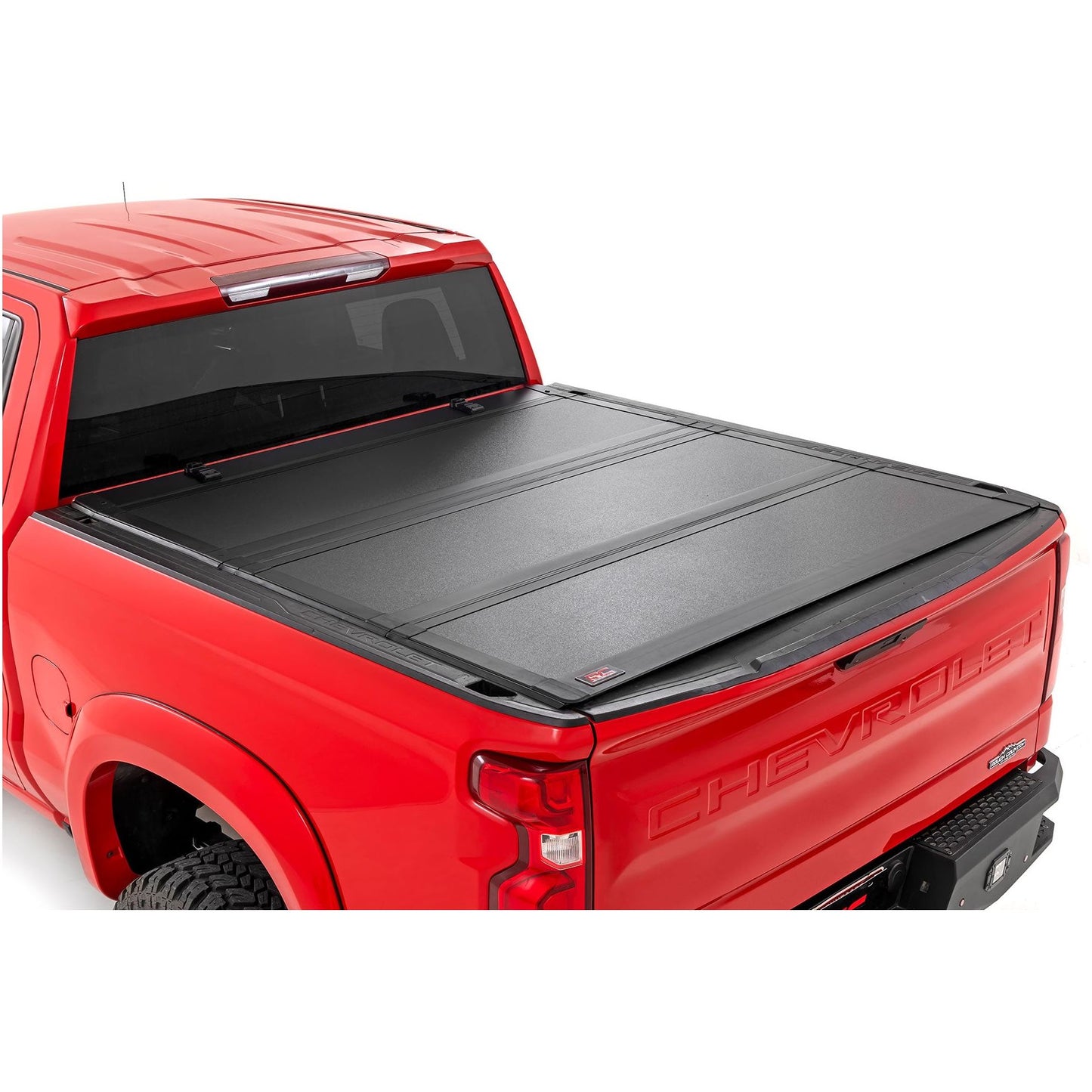Rough Country 5'10" Bed | Short Bed Hard Tri-Fold Flip Up Bed Cover I 49120580