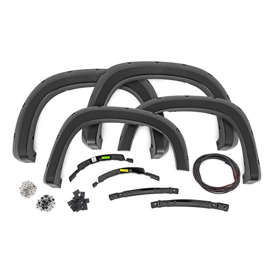 Rough Country Flat Black Pocket Fender Flares I F-C12211