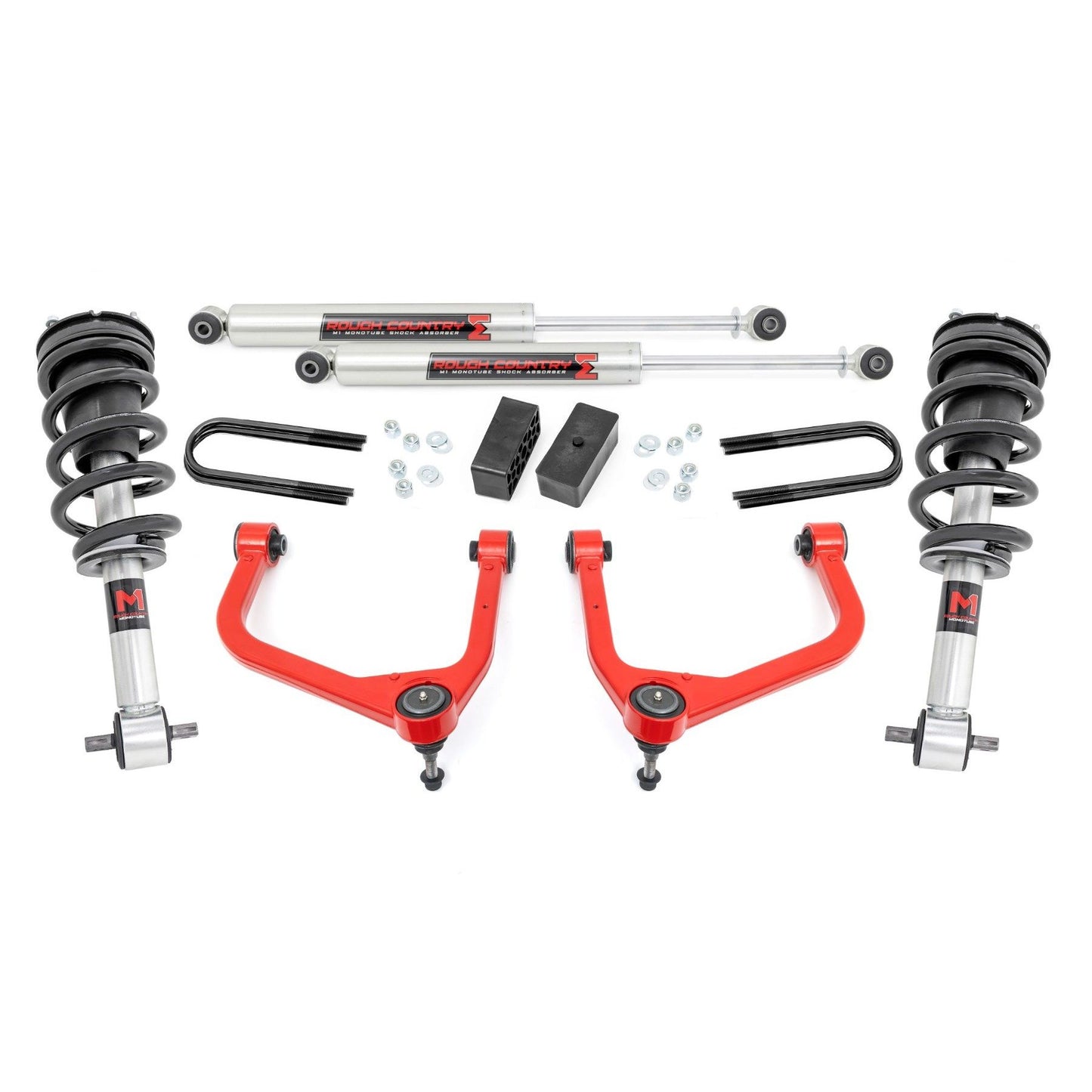 ROUGH COUNTRY 3.5 Inch Lift Kit | M1 Struts/M1 | GMC Sierra 1500 2WD/4WD (2025-2026) | 110540RED
