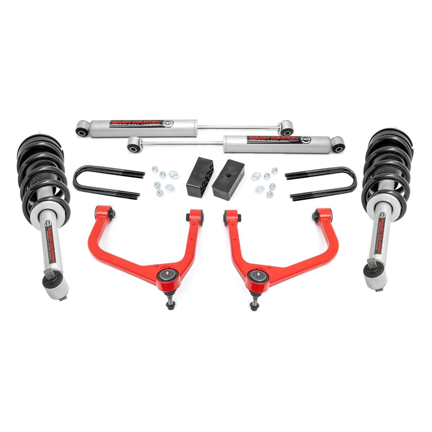 ROUGH COUNTRY 3.5 Inch Lift Kit | N3 Struts | GMC Sierra 1500 2WD/4WD (2025-2026) | 110531RED