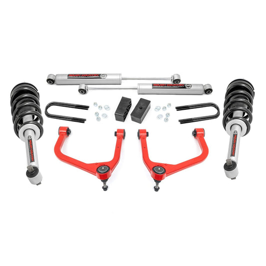 ROUGH COUNTRY 3.5 Inch Lift Kit | N3 Struts | GMC Sierra 1500 2WD/4WD (2025-2026) | 110531RED