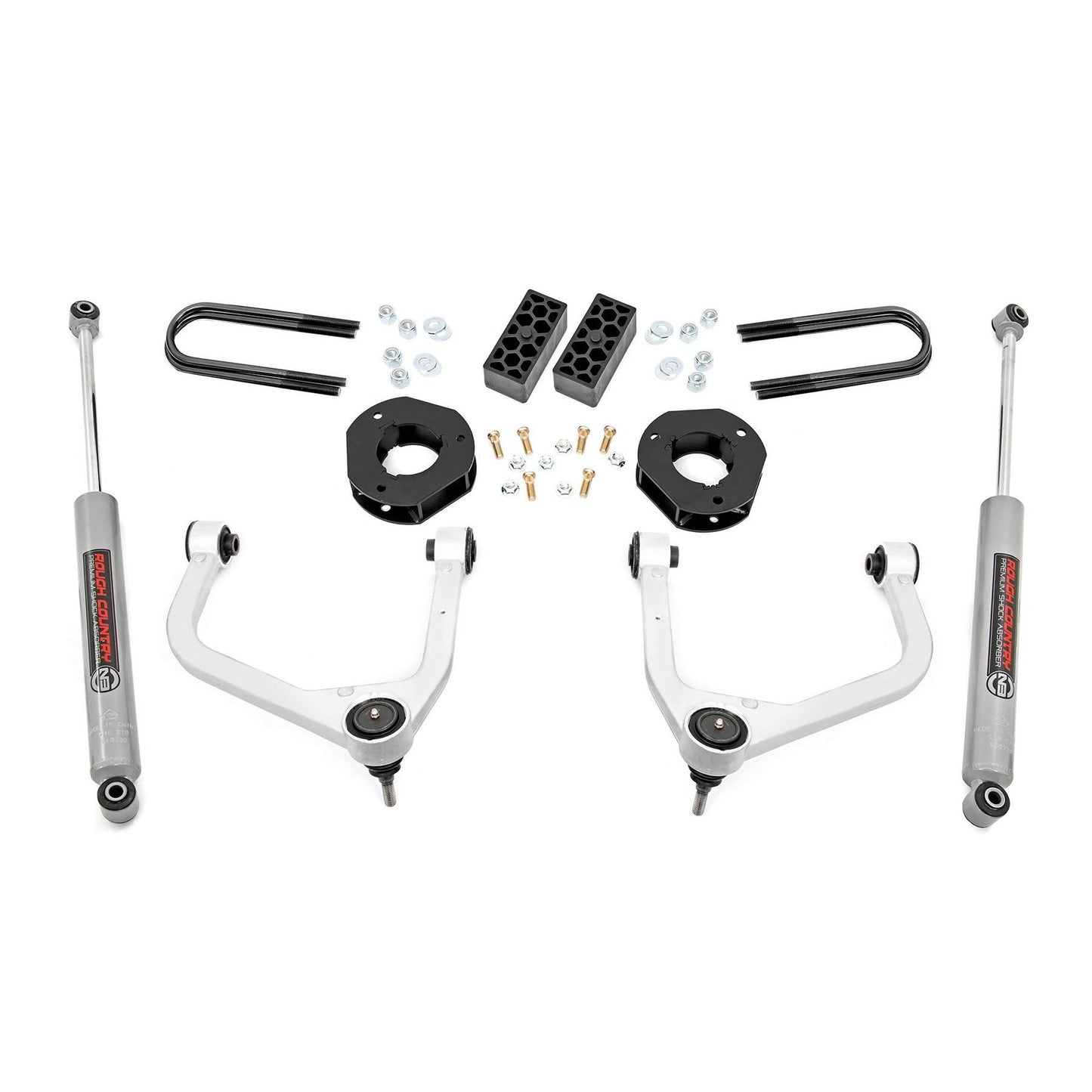 ROUGH COUNTRY 3.5 Inch Lift Kit | Rear Mono Leaf | Chevy Silverado 1500 2WD/4WD (2025-2026) | 28230_A