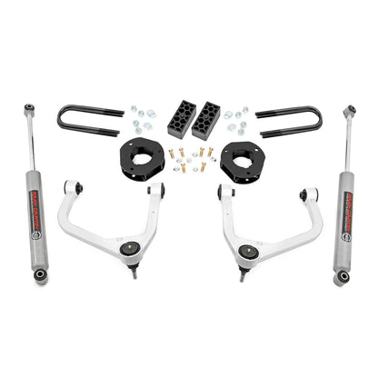 ROUGH COUNTRY 3.5 Inch Lift Kit | Rear Mono Leaf | Chevy Silverado 1500 2WD/4WD (2025-2026) | 28230_A