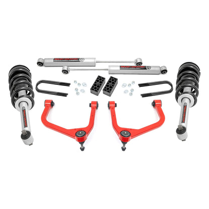 Rough Country N3 Struts w/N3 Rear Shocks 3.5 Inch Lift Kit I 28231RED