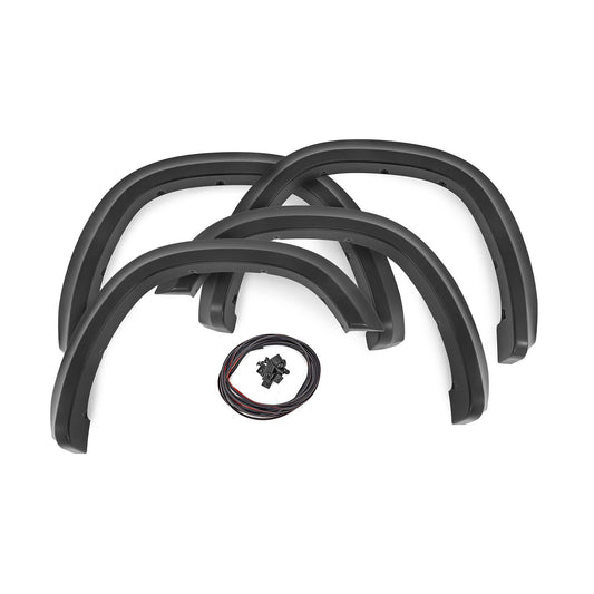 ROUGH COUNTRY Sport Pocket Fender Flares | PRV Delmonico Red | Ram 1500 2WD/4WD (2019-2024) | S-D10914-PRV