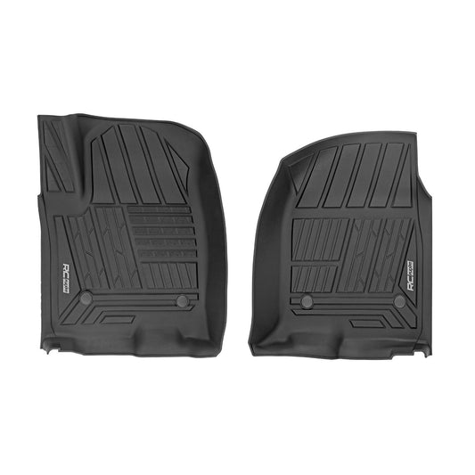 ROUGH COUNTRY Flex-Fit Floor Mats | Front | Bucket | Chevy/GMC 1500/2500HD/3500HD (19-26 & Classic) | FF-2161