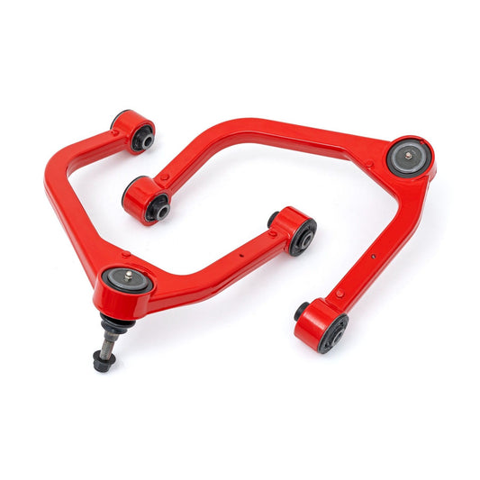 ROUGH COUNTRY Red Forged Upper Control Arms | 3.5 Inch Lift | Chevy/GMC Sierra/Silverado 1500 (19-26)  | 29501RED