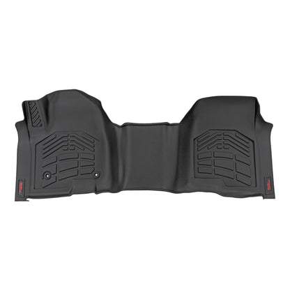 ROUGH COUNTRY Sure-Fit Floor Mats | Front Over Hump | Crew | Chevy/GMC 1500/2500HD/3500HD (19-26 & Classic) | SM2165