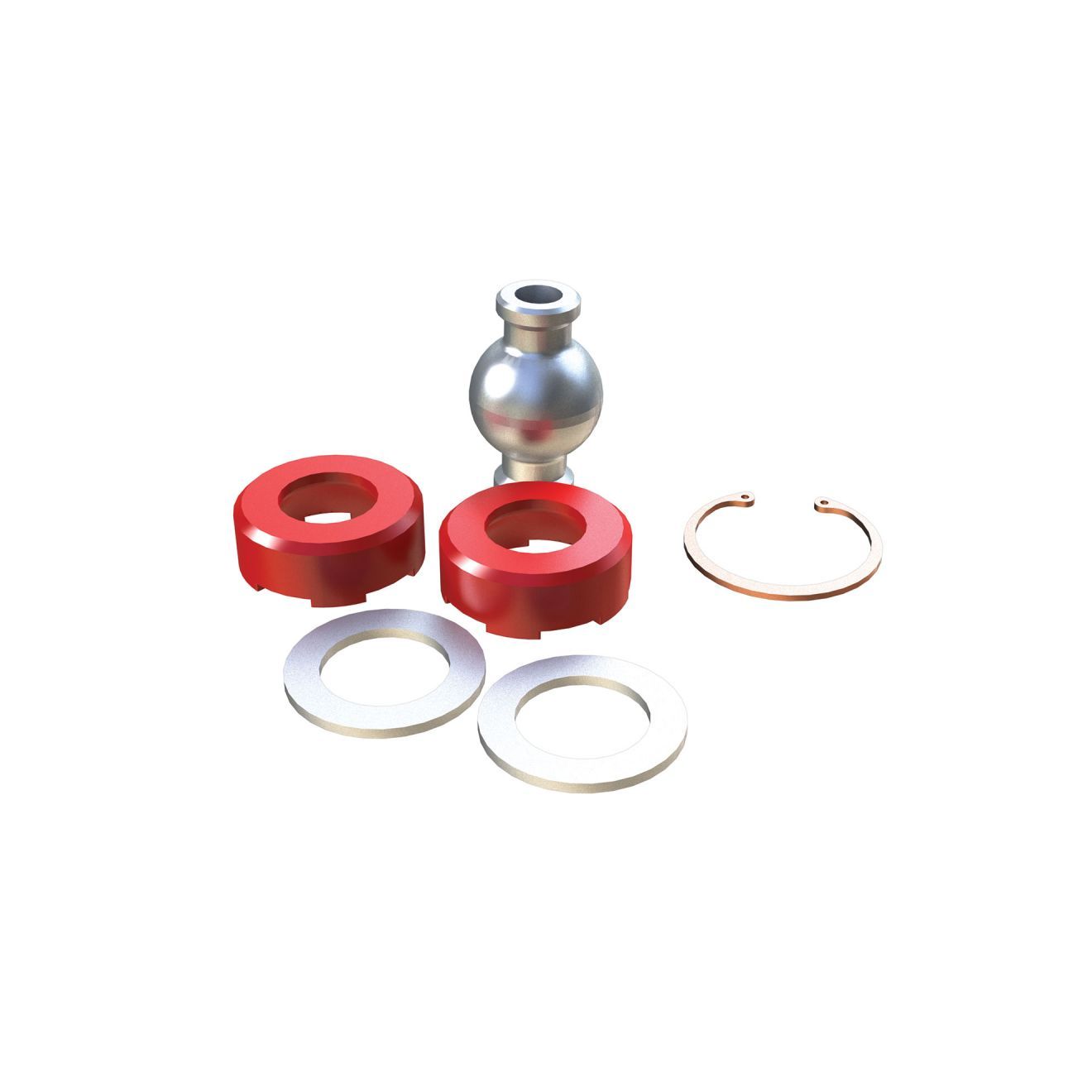 TeraFlex | 97-06 Jeep Wrangler TJ Rear Track Bar Joint Rebuild Kit Frame End TeraFlex | 1951600