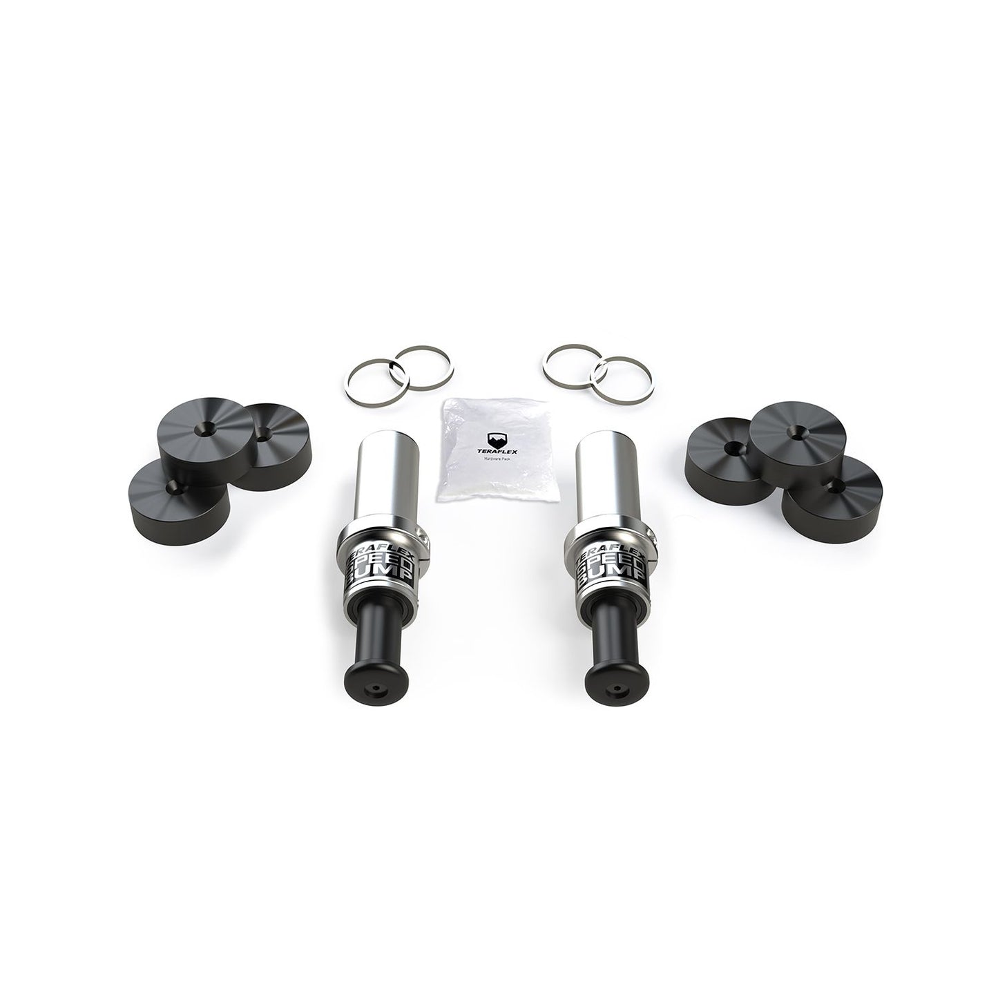 TeraFlex | 18-Up Wrangler JT/Gladiator 3 Inch-Stroke SpeedBump Bump Stop Kit Front 4.5 Inch Lift TeraFlex | 1958325