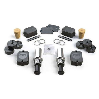 TeraFlex | JL 3 Inch-Stroke SpeedBump & Progressive Bump Stop Kit Front & Rear 4.5 Inch Lift TeraFlex | 1958350