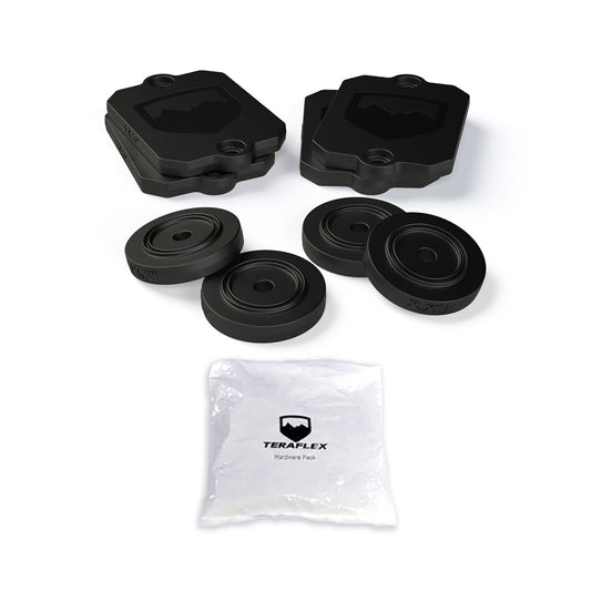 TeraFlex | 18-Up Wrangler JL 0.5 Inch Bump Stop Strike Pad Shim Kit Front & Rear TeraFlex | 1959300
