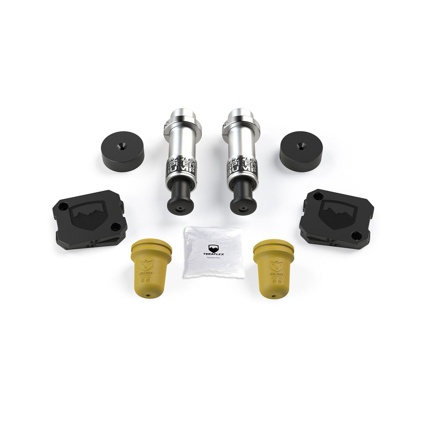 TeraFlex | 20-Up Jeep Gladiator 2 Inch-Stroke SpeedBump & Progressive Bump Stop Kit-Front & Rear 2.5-3.5 Inch Lift TeraFlex | 1968352