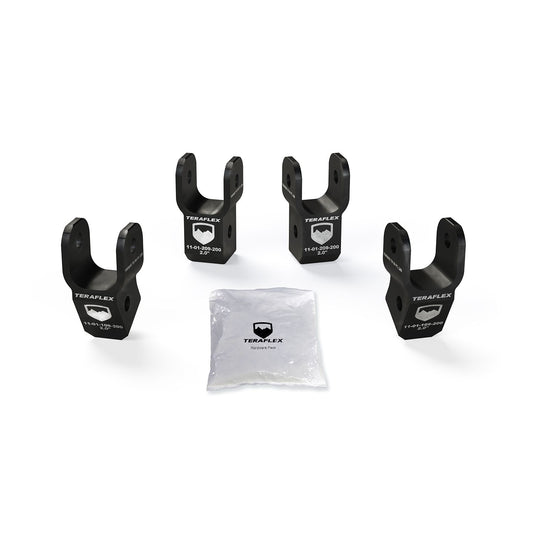 TeraFlex | 18-Up Wrangler JL 2 Door2 Inch Shock Extension Kit Front & Rear 2-2.5 Inch Lift TeraFlex | 1985200