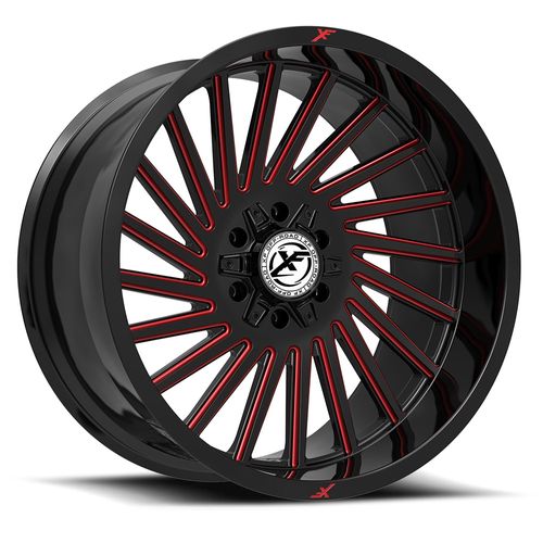 XF Off-Road XF-239GBMRED Gloss Black Milled Red