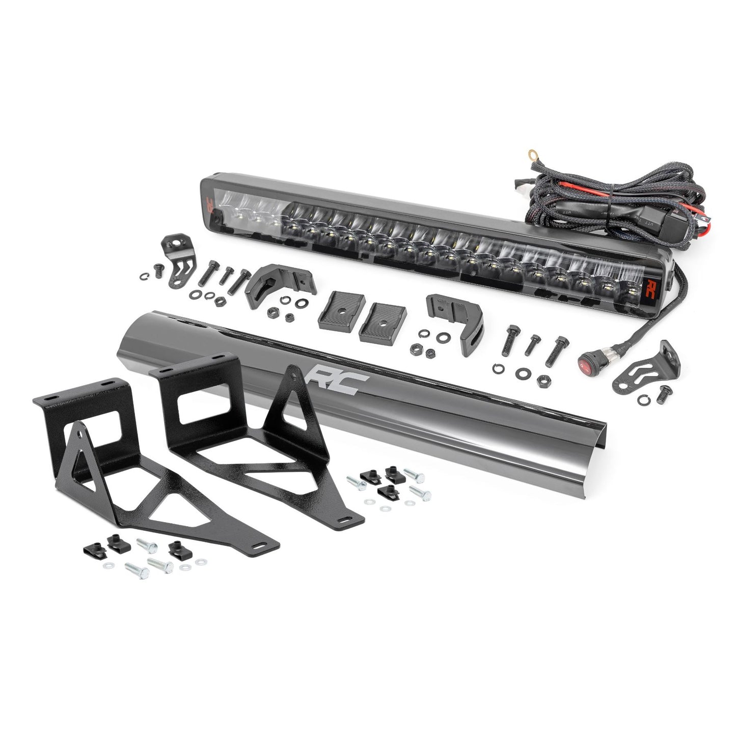 ROUGH COUNTRY LED Light Kit | Bumper Mount | 20" Spectrum Dual Row | Ford F-250/F-350 Super Duty (05-07) | 80665