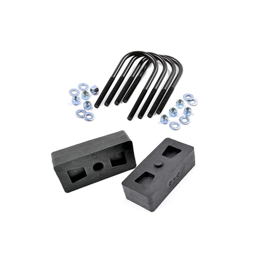 ROUGH COUNTRY 1 Inch Block & U-Bolt Kit | Ford F-150 2WD/4WD (1997-2003) | 6581