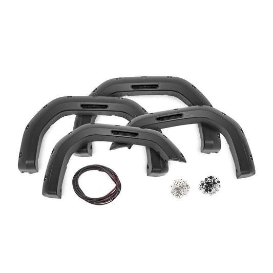 ROUGH COUNTRY Pocket Fender Flares | G7C Cardinal Red | GMC Sierra 2500 HD/Sierra 3500 HD (20-25) | F-G12011A-G7C