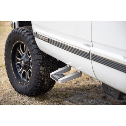 ROUGH COUNTRY Single Hoop Step | Universal | Alum | Pair | Multiple Makes & Models (Chevy/Ford/GMC/Ram) | 117510