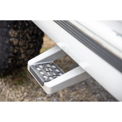 ROUGH COUNTRY Single Hoop Step | Universal | Alum | Pair | Multiple Makes & Models (Chevy/Ford/GMC/Ram) | 117510