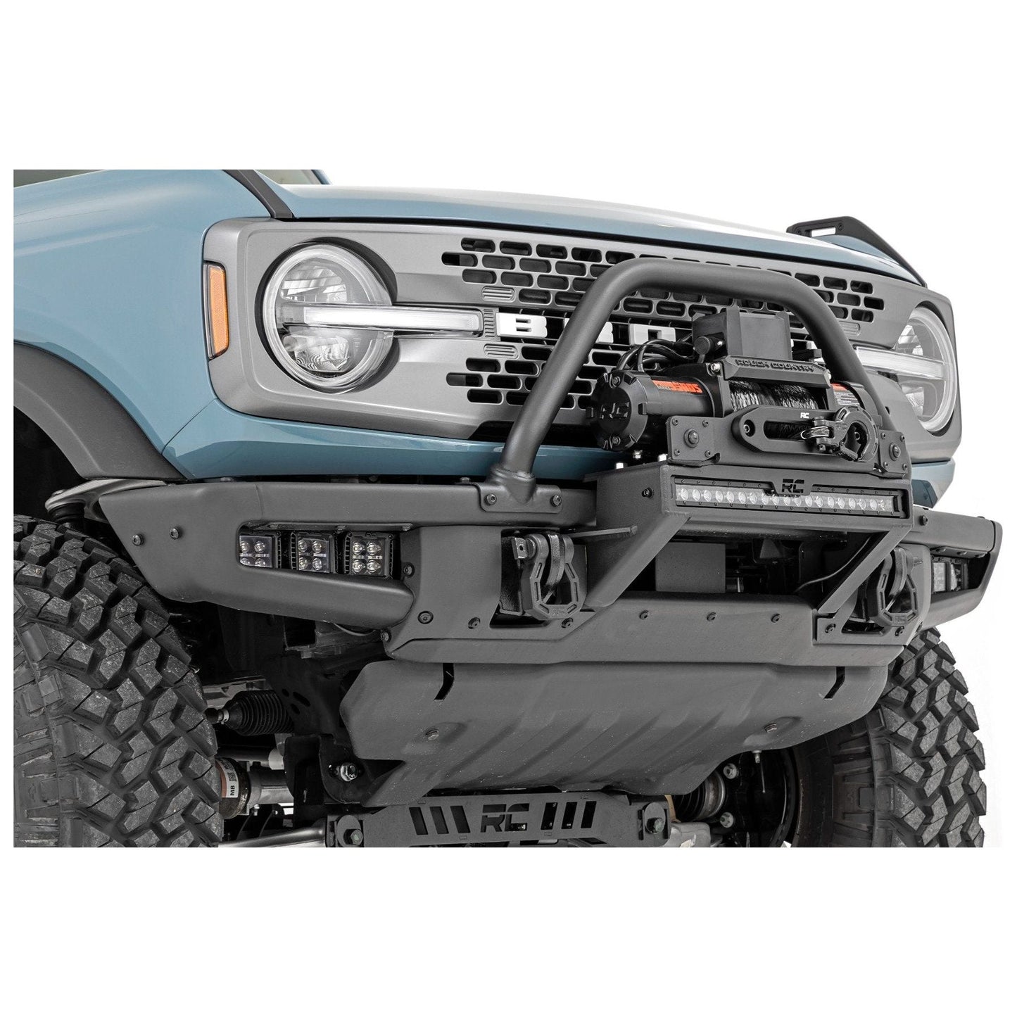 Rough Country Black Series w/ Spot Beam Triple LED Fog Light Kit I 51085