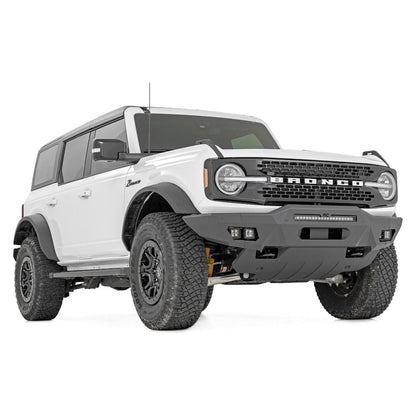 Rough Country with 20" Black Series | Black Series Amber DRL Cubes Front Bumper I 51075