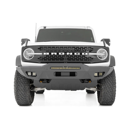 Rough Country with 20" Black Series | Black Series Amber DRL Cubes Front Bumper I 51075